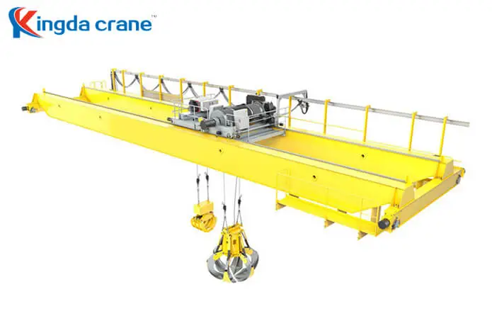 grab and electromagnet double girder overhead crane