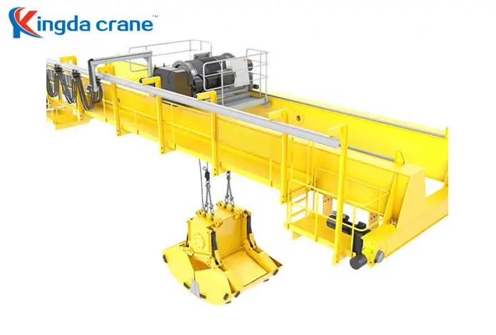 double girder overhead grab crane