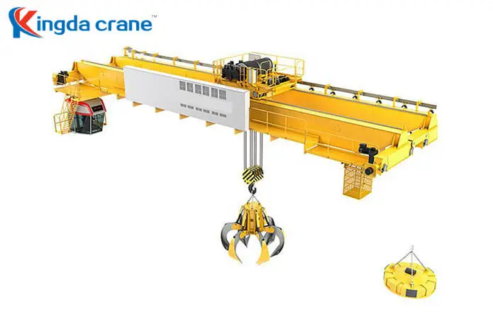 double girder overhead grab crane