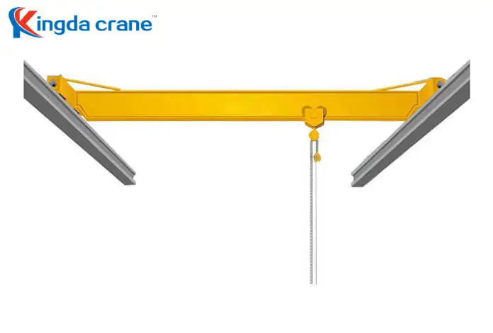 manual operation single girder crane