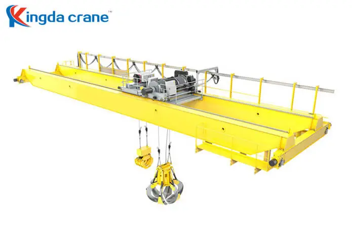 grab and hook double girder overhead crane