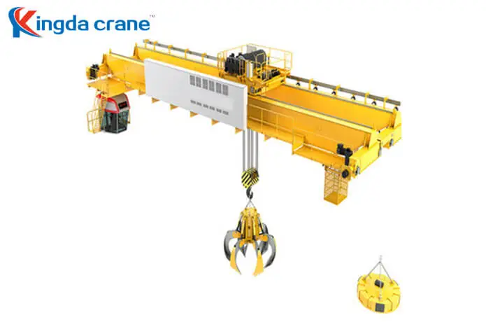 grab and hook double girder overhead crane