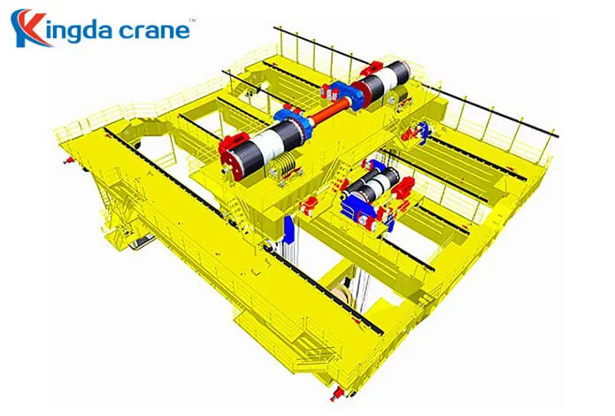 four girder ladle crane